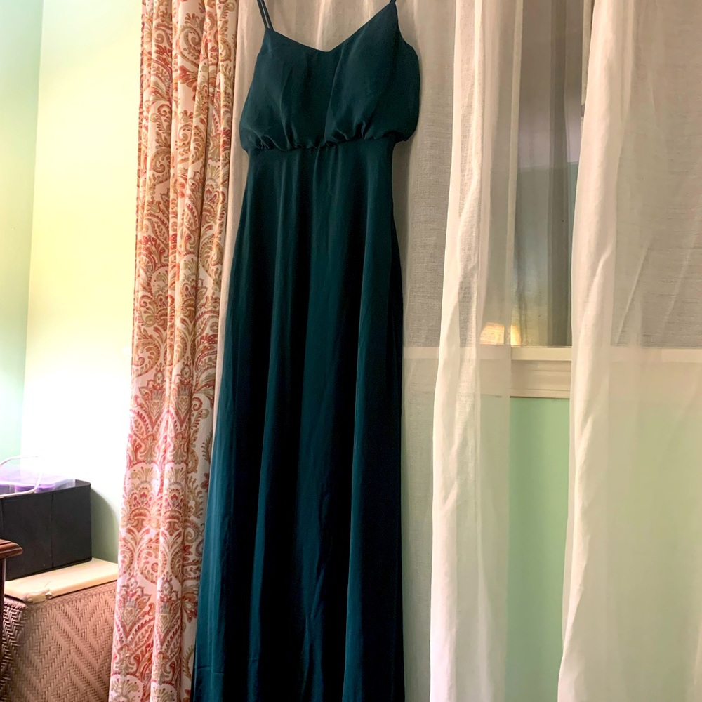 Birdy grey emerald size small bridesmaid dress